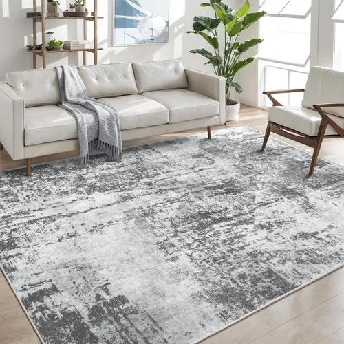 Vista 69 de Ciicool Alfombra moderna abstracta de 2 x 3 pulgadas, lavable, pequeña, antideslizante, de pelo bajo, alfombra de entrada plegable para cocina