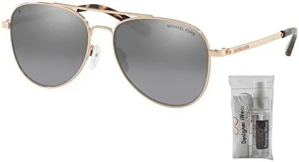 Vista 2 de Michael Kors MK1045 SAN DIEGO Aviator Sunglasses For Women BUNDLE With Designer iWear Complimentary Eyewear Kit
