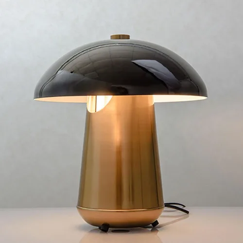 Vista 4 de Lámparas de escritorio clásicas de latón para oficina en casa, lámpara de mesa de metal reativo, lámpara de mesa de metal reativo, lámpara