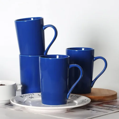Vista 6 de M099 - Tazas de café de 12 onzas para fiesta de oficina, novedad de mármol para amigos, mujeres, hombres, hermanas y compañeros de trabajo, juego