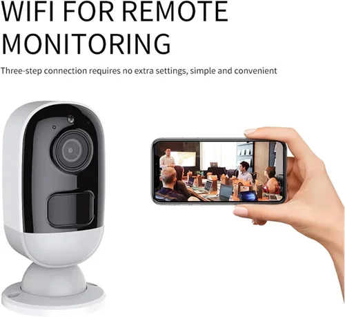 Vista 5 de Cámara IP de seguridad WiFi solar 3MP para exteriores Sin enchufe