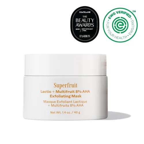 Vista 2 de Three Ships - Superfruit Lactic + Multifruit 8% AHA Mascarilla Exfoliante Pulido, Renueva, Piel Suave Sin crueldad, vegano, sin parabenos