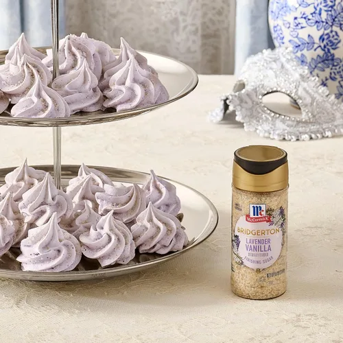 Vista 18 de McCormick Bridgerton - Azúcar de acabado, vainilla de lavanda, edición limitada, notas florales de lavanda, sabor a vainilla suave, para pasteles
