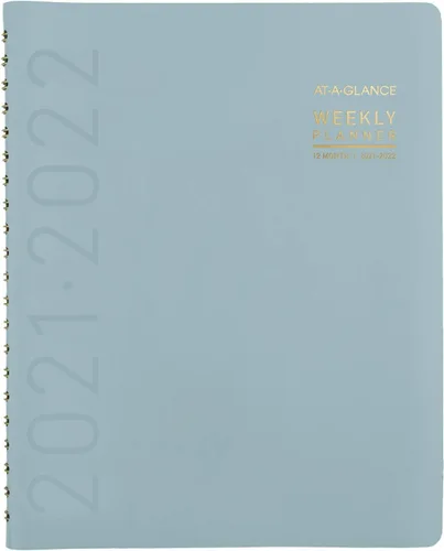 Vista 11 de Agenda académica semanal y mensual 2021-2022, AT-A-GLANCE, 8-1/4 x 11 pulgadas, grande, para profesor, estudiante, contemporánea, grafito (70957X45)