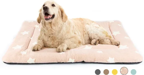 Vista 37 de Mora Pets - Cama para gatos de interior lavable, almohadilla antideslizante para jaula de perros, linda cama para perros con estrellas para perros
