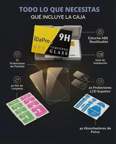 Vista 9 de iDaPro Protector de pantalla para Nikon D850, 9H vidrio templado