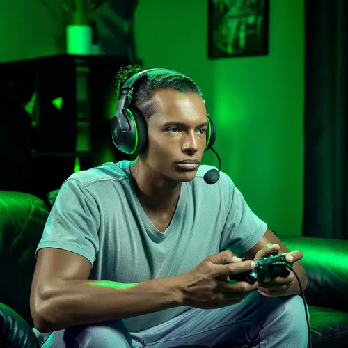 Vista 8 de Razer Kaira HyperSpeed Wireless Gaming Headset for Xbox Series X S, Xbox One, PC: TriForce 50mm Drivers - HyperClear Cardioid Mic - Low Latency