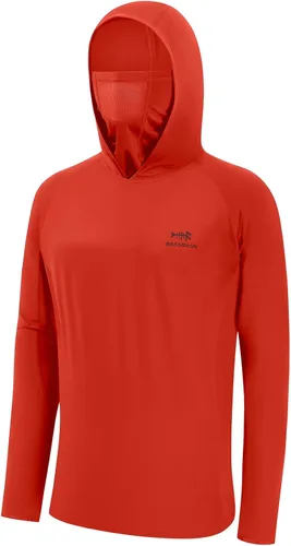 Vista 16 de Bassdash UPF 50+ Camisa de pesca de manga larga para hombre con máscara y pasamontañas UV para el cuello Verde Aqua