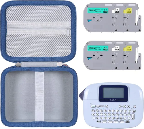 Vista 2 de khanka Reemplazo de estuche de viaje duro para rotuladora Brother P-Touch PTM95, solo funda