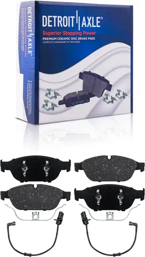 Vista 40 de Detroit Axle - Kit de freno delantero de 4 piezas para Dodge Caravan Plymouth Voyager 1991-1995 1991-1993 Grand Voyager, rotores de freno de disco