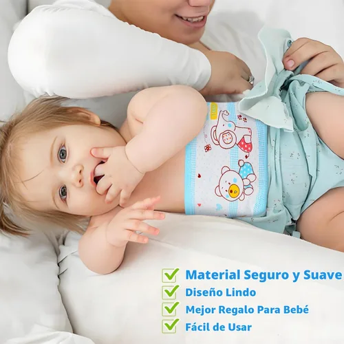 Vista 5 de EXCEART Cinturón de hernia umbilical para bebé, banda de ombligo infantil