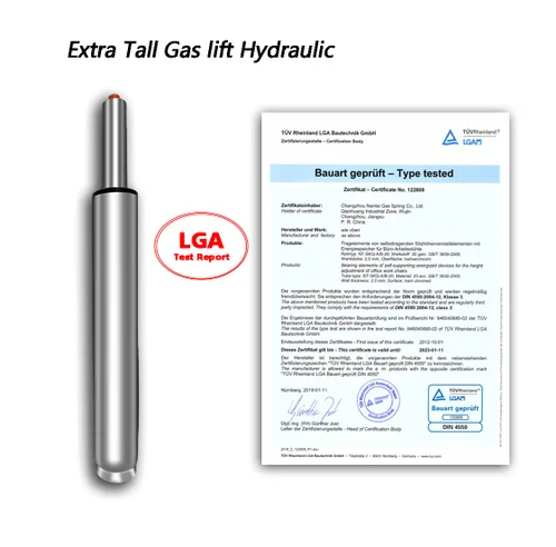 Vista 6 de Tubo de cilindro de elevación de gas ajustable de 14" a 22" de largo para piezas de repuesto de taburete de silla de oficina, cilindro neumático