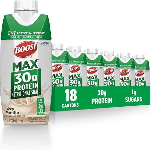 Vista 7 de BOOST MAX Batidos de Proteína Listos para Beber - Batido Alto en Proteínas de 30g - Chocolate Bebidas Nutricionales para Apoyar la Recuperación
