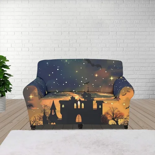 Vista 81 de Horeset Fundas elásticas para sofá con diseño de flores otoñales, lavables para sofá de 2 cojines, funda protectora para mascotas y perros