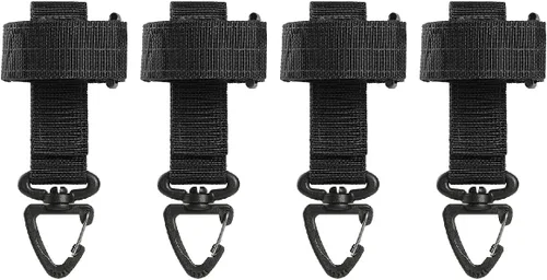 Vista 21 de TRIWONDER Clips de boca ampliados HK Gancho de alta resistencia Ganchos a presión Clips de honda para Paracord al aire libre bolsa mochila