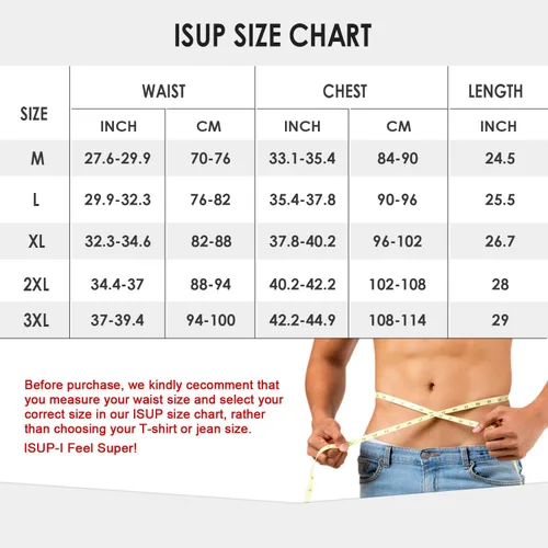 Vista 5 de ISUP Mens Compression Shirt Slimming Undershirt Shapewear Body Shaper Chest Compression Tummy Control Tank Top