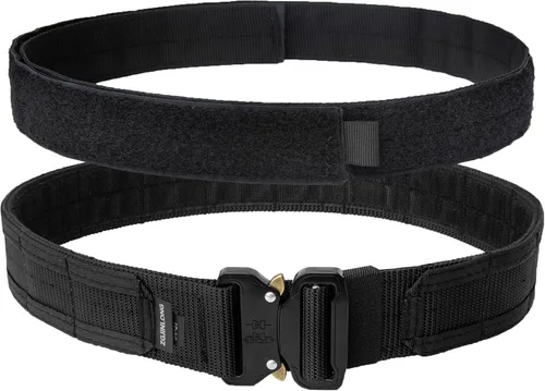Vista 6 de Cinturón táctico para armas de batalla, liberación rápida de 1.75 pulgadas Molle Law Enforcement Rigger de guerra, rango de tiro de combate Nylon