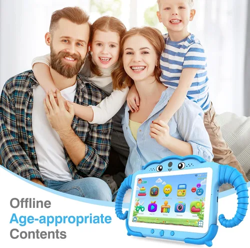 Vista 3 de Tableta infantil de 7 pulgadas para niños de 3 a 7 años, tableta para niños pequeños con juegos educativos, tabletas de 32 GB para niños