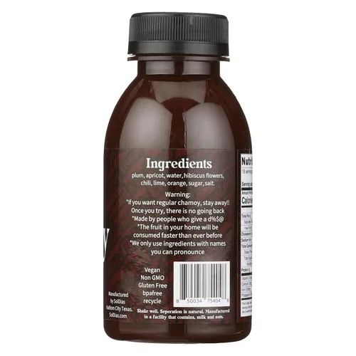Vista 3 de SolDias Chamoy Salsa vegana afrutada y picante sin conservantes añadidos, 8 oz (1)
