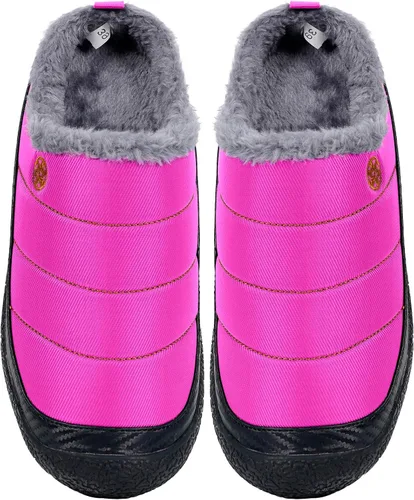 Vista 6 de Eagsouni - Pantuflas de casa para hombre con forro de piel para invierno