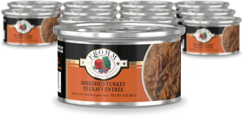Vista 14 de Fromm Four-Star Nutritionals - Comida húmeda de primera calidad en paté de carne y venado para gatos, receta de carne de res, caja de (12) latas