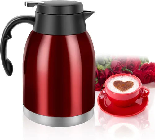 Vista 9 de 54oz Thermal Coffee Carafe, Stainless Steel Insulated Vacuum Coffee Carafes Bronce