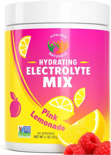 Vista 15 de Polvo de electrolitos – Mezcla de hidratación de manzana crujiente sin azúcar 90 porciones Keto, vegano, sin gluten Electrolitos naturales