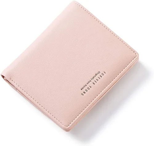 Vista 14 de Carteras para Mujeres Pequeña Billetera de Cuero Bifold de Bolsillo para Damas Mini Monedero Corto Azul