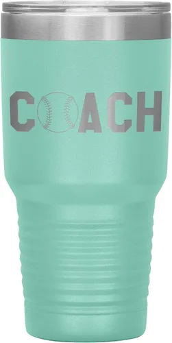 Vista 15 de Vaso de entrenador de béisbol, regalo de entrenador de béisbol, 30 onzas, con aislamiento, grabado de acero inoxidable, color negro