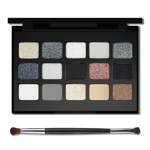 Vista 23 de Erinde Paleta de maquillaje de sombra de ojos de 9 colores con purpurina y lavanda brillante y mate, violeta, malva, púrpura oscura, plateado