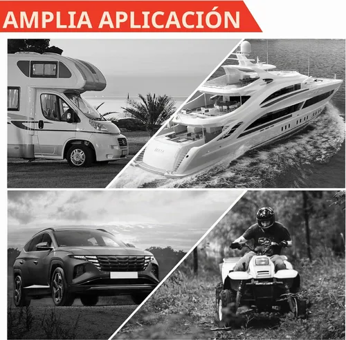 Vista 6 de Joinfworld Terminales de batería remotos con espárrago de 3/8" Poste de salto de batería con cubierta, Kit de poste de carga de batería de 250A