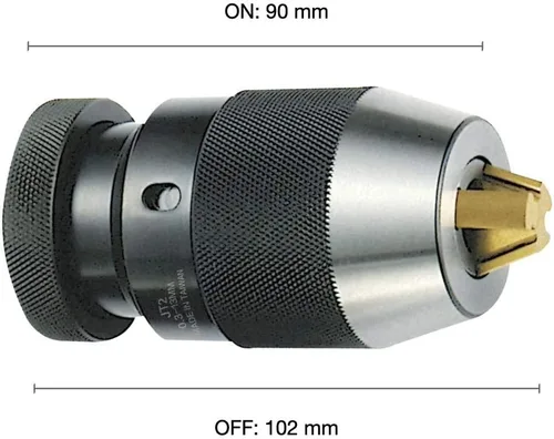 Vista 2 de Portabrocas sin llave especial de 1/64"-1/2" con soporte JT2 y mordazas de titanio