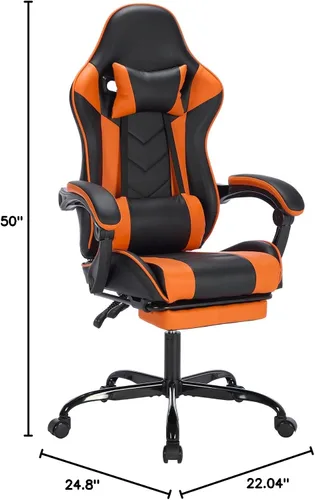Vista 3 de Gaming Chair, Home Office Computer Chair, Ergonomic Executive Swivel Rolling Chair with Footrest Comfortable Headrest and Lumbar Support for Back