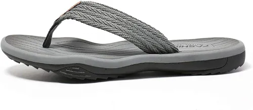 Vista 6 de Husmeu Sandalias de verano para hombre, sandalias de playa para hombre, antideslizantes, cómodas, con soporte de arco, sandalias de tanga, zapatos