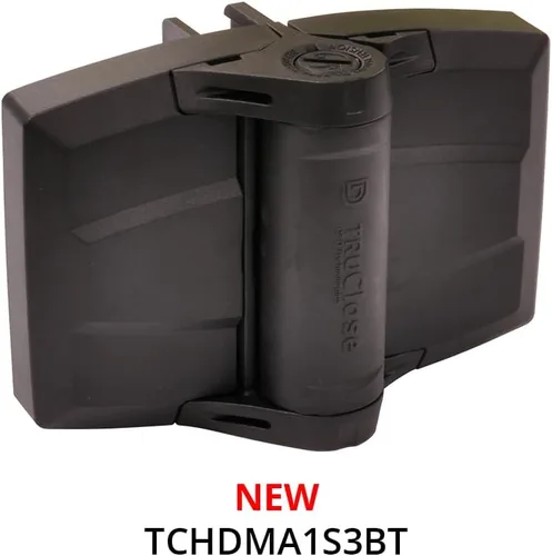 Vista 5 de D&D Technologies TCHDMA1S3BT TruClose Bisagras de puerta resistentes multiajustables, cierre automático, ajustable en 3 direcciones, para puertas