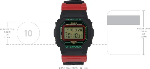 Vista 3 de DW-5600THC-1D Casio G-Shock - Reloj deportivo digital para hombre cuarzo color gris
