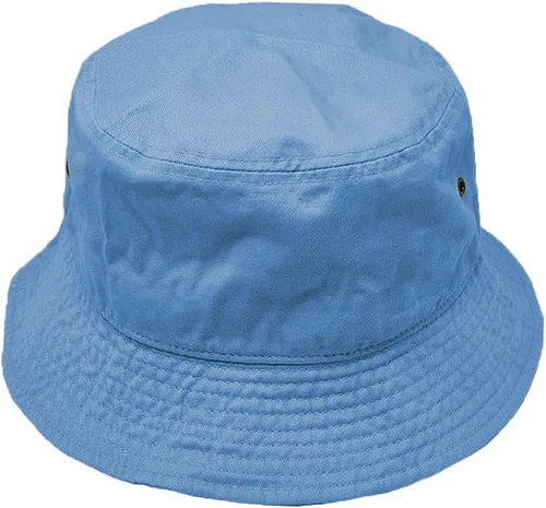 Vista 3 de Glory Max Sombrero de cubo unisex de color sólido 100% algodón, sombrero de ala pequeña, plegable, para viajes, verano, playa