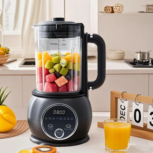 Vista 9 de Batidora caliente 10 en 1 para producir leche de nueces, 51 onzas de soja casera, almendra, avena, a base de plantas, para preparar alimentos