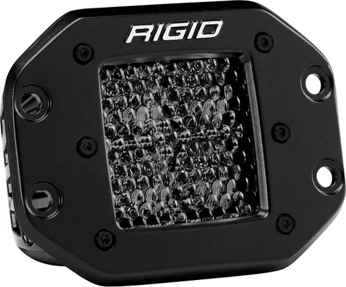Vista 2 de RIGID 212513BLK Serie D PRO SPOT DIFFUSED MIDNIGHT FLUSH Luces LED (juego de 2 luces LED), 212513BLK