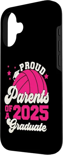 Vista 2 de iPhone 16 Parents of a 2025 Graduate Senior Graduation Volleyball Case