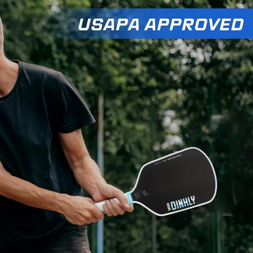 Vista 7 de Juego de 2/4 palas de pickleball - Raqueta de pickleball de grafito/fibra de vidrio aprobada por USAPA, 2 raquetas de pickleball, 4 pelotas y 1