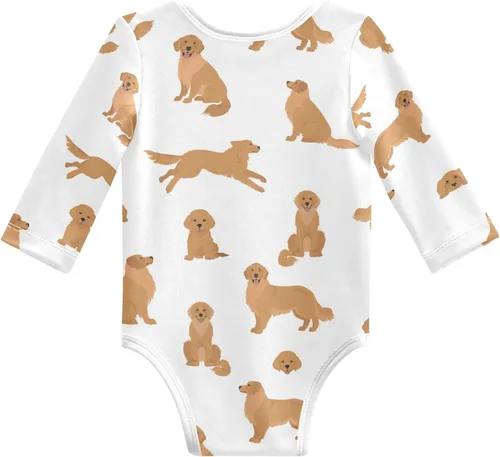Vista 2 de vvfelixl Body de bebé negro Pug blanco manga larga algodón ropa de bebé para niños niñas 0-24 meses