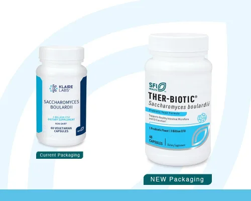 Vista 2 de SFI Health Klaire Labs Ther-Biotic Saccharomyces Boulardii Probióticos para mujeres y hombres - Probióticos S Boulardii para la salud digestiva
