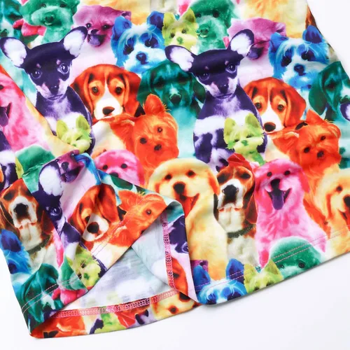 Vista 5 de QPANCY Camisones de princesa para niñas con estampado de algodón, ropa de dormir, pijamas, vestido para niños