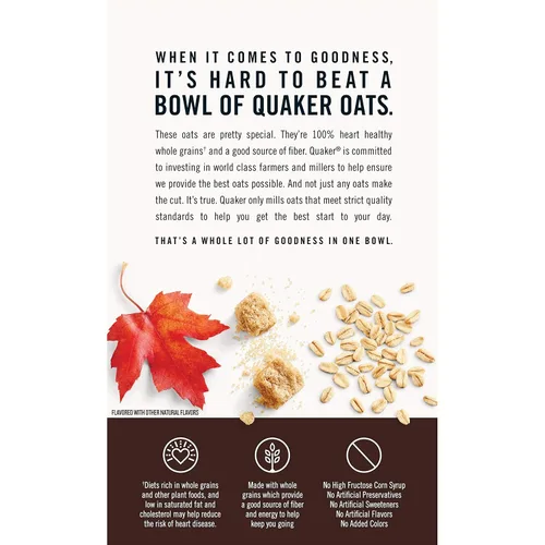 Vista 3 de Quaker cereal para desayuno de avena instantánea