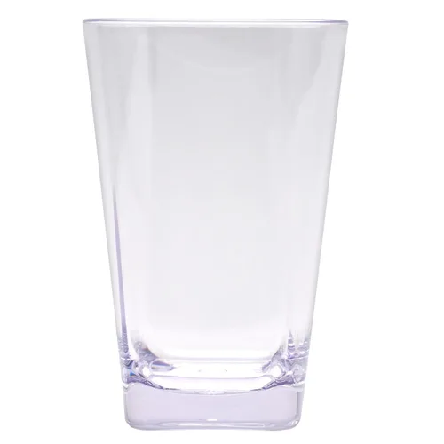 Vista 3 de GET SW-1471-CL - Vaso de plástico con fondo cuadrado sin BPA, 12 onzas, transparente (juego de 12)