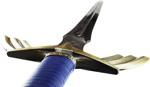 Vista 6 de Legend of Zelda Full Tang Master Sword Skyward edición limitada réplica de lujo. para colección y cosplay