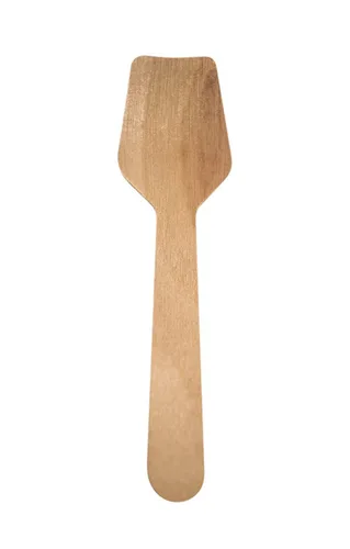 Vista 4 de Perfect Stix Cuchara de degustación de helado compostable. Mini cucharas de degustación de 3.5 pulgadas. Extremo cuadrado para helado y degustación.