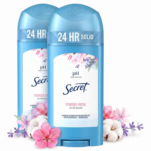 Vista 13 de Secret Antitranspirante y desodorante para mujer, protección contra el sudor y el olor las 24 horas, protección equilibrada de PH, suave