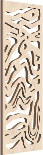 Vista 162 de 9 3/8"W x 24 3/8"H x 1/4"T Northfield Decorativos Paneles de Pared de Madera Calado, Abedul
